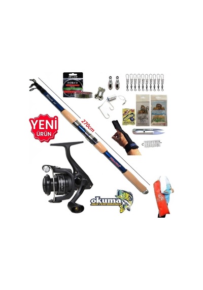 Okuma Revenger Rv-3000a 270cm 50-100gr Ultimate Tele Kıyı Olta Takımı Seti