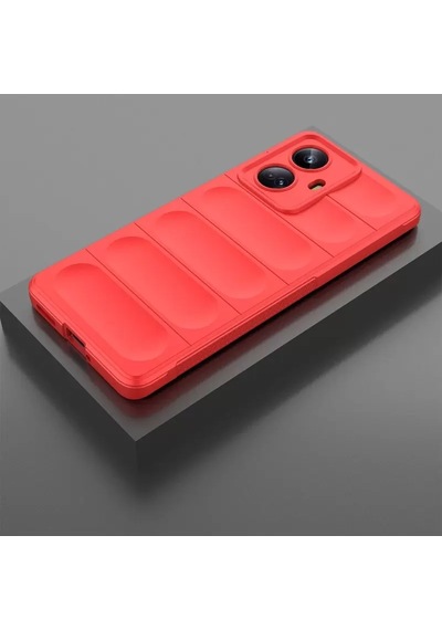 Newface Realme 10 Pro 5g Kılıf Optimum Silikon - Kırmızı