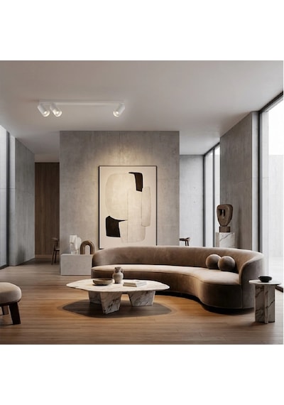 Rıolight Modern Beyaz Salon,mutfak,giyinme Odası,cafeler İçin Metal 3lü Spot Avize Ampul Dahil