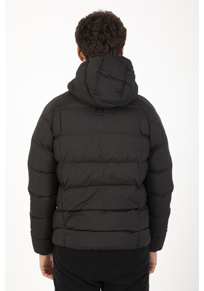 Maraton Sportswear Regular Erkek Kapşonlu Uzun Kol Basic Siyah Mont 21259-siyah Siyah