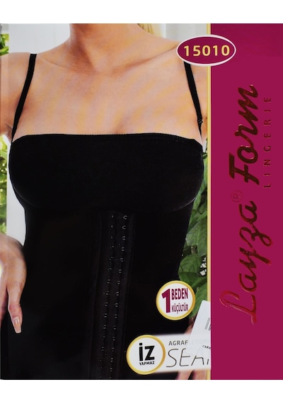 Liza 15010 Agraflı Toparlayıcı İnce Askılı Atlet-4204 - Beyaz