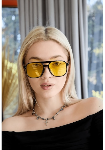 Renkli Cam Unisex Güneş Gözlüğü Uv400 Filtre Korumalı Desenli