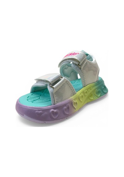 Marco Kids 207 Hafif Kız Çocuk Işıklı Rahat Sandalet Beyaz