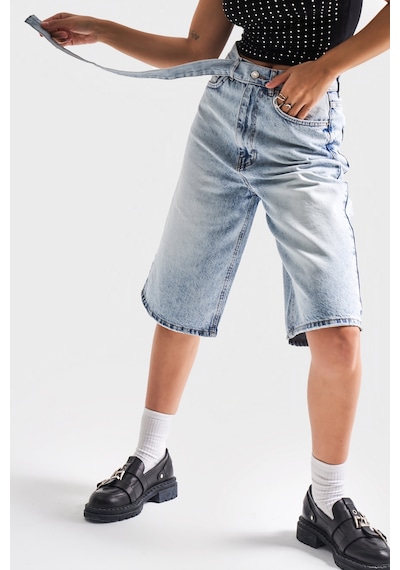 Itsbasic Kadın Snow Kot Rengi 4s5-3 Maxi Boy Kemer Detaylı %100 Koton Yüksek Bel Uzun Denim Şort Bermuda Kot Mavi Itsbasic Kadın Snow Kot Rengi 4s5-3 Maxi Boy Kemer Detaylı %100 Koton Yüksek Bel Uzun Denim Şort Bermuda Kot Mavi