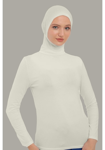 Sonbaharmoda Kadın Uzun Kollu Body Boyunluklu Boneli Tam Badi Boğazlı Likralı Penye Ekru Sonbaharmoda Kadın Uzun Kollu Body Boyunluklu Boneli Tam Badi Boğazlı Likralı Penye Ekru