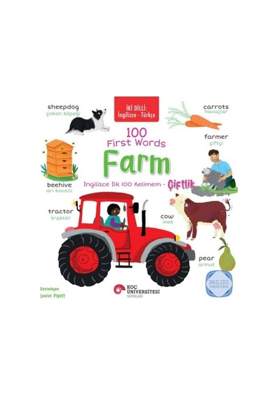 İki Dilli İngilizce-türkçe 100 Fırst Words Farm