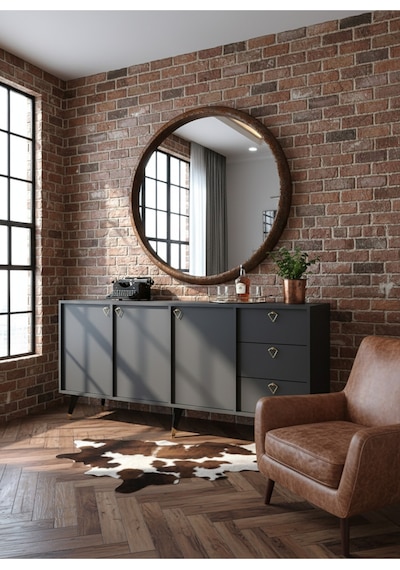 Resital Konsol - Gk2001-4 - Gold Modern 180 Cm Çekmeceli Ve Kapaklı Salon Konsolu - Çok Amaçlı Büfe Antrasit Resital Konsol - Gk2001-4 - Gold Modern 180 Cm Çekmeceli Ve Kapaklı Salon Konsolu - Çok Amaçlı Büfe Antrasit