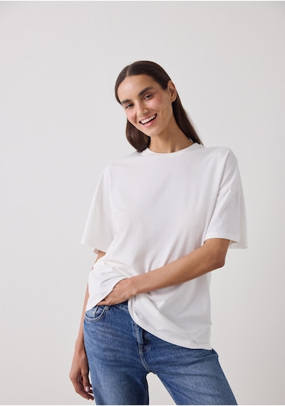 Penti Kırık Beyaz Basic Oversize Tişört