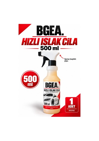 Bgea Hızlı Islak Cila 500 Ml Carnauba Wax İçerikli Oto Cila Spreyi Ar2092