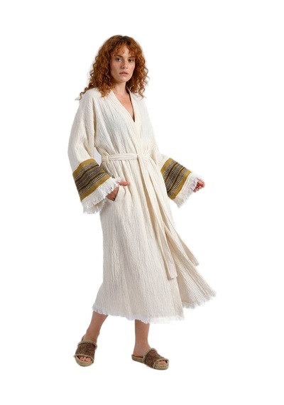 Brandsmiths Natural Symbol Nomad Kimono- Altın Ton Sarı