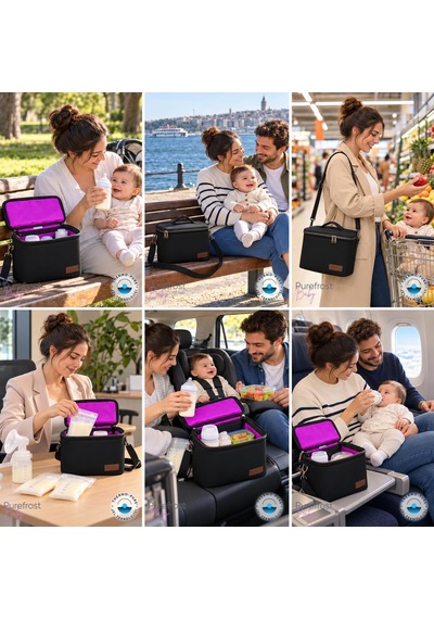 Purefrost Pf4 Baby Anne Sütü Soğutucu Ve Saklama Çantası, Biberon