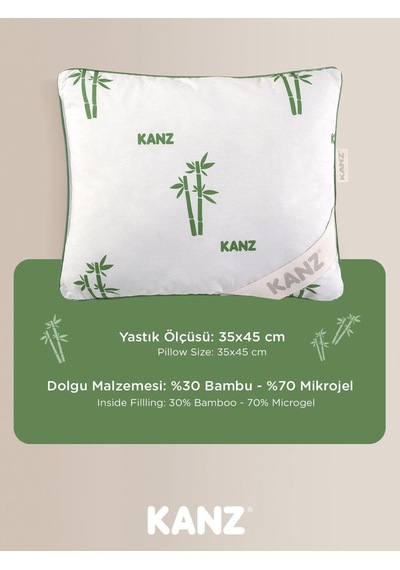 Kanz Bambu Bebek Yastığı 35x45 CM - Standart