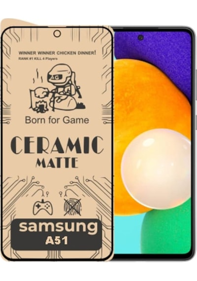 Samsung Uyumlu Galaxy A51 Mat Seramik Tam Kaplayan Nano Ekran Koruyucu