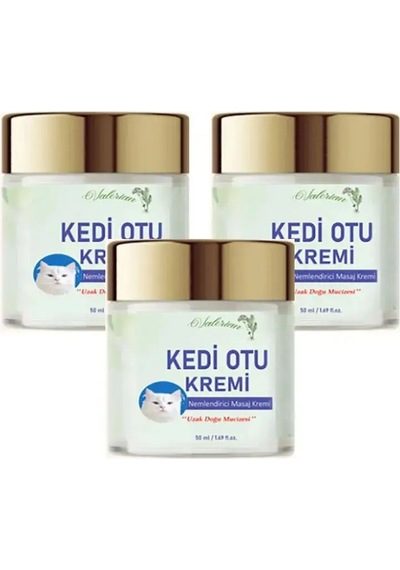 Kedi Otu Kremi Uzak Doğu Muzicesi Doğal Masaj Krem 50ml X 3 Adet
