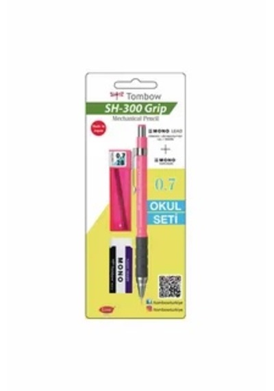 Tombow Sh-300 Grip Versatil Kalem Seti 0,7 Pembe Çok Renkli