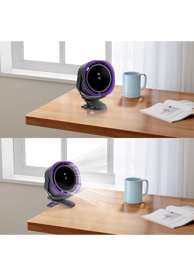 Taşınabilir Dijital Mini Fan Sıkıştırmalı Şarj Edilebilir Fanı Masa Yatak Bağlanabilir Soğutucu Fan