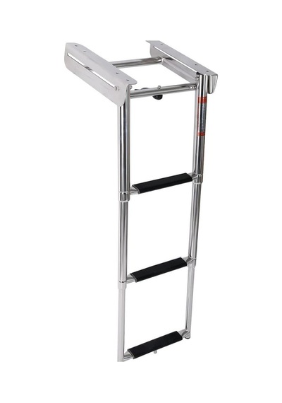 Erol Teleskopik Merdiven 3 Basamaklı Platform Altı Kızaklı 254x879 mm