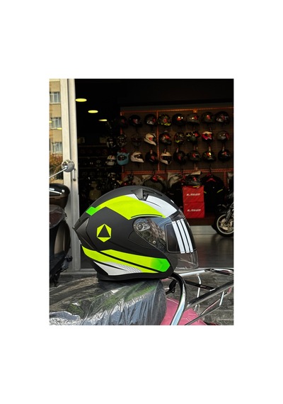 Nero Açık Kask Ece Ve Dot Sertifikalı İntercom Uyumlu Sarı