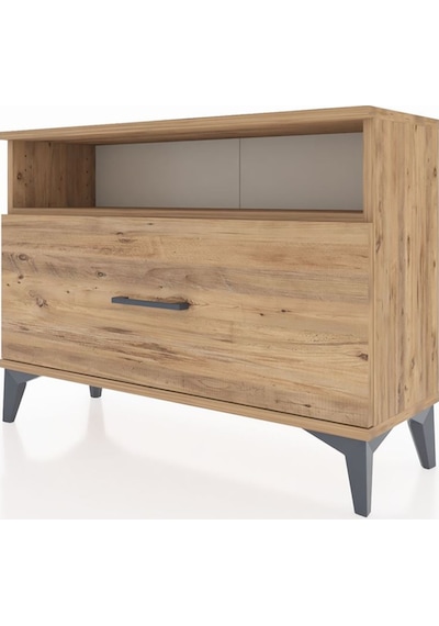 Arges Şifonyer Tek Raflı Tek Çekmeceli 88x30x64 Çam-çam Çam