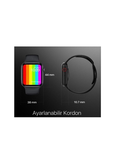 Watch6 Akıllı Saat Nabız Ölçer Çok Fonksiyonlu Ios Ve Android Uyumlu