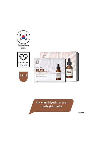 Medipeel Tox-bor Gold Boosting Mask 25 Ml 1 Adet Cilt Elastikiyetini Artıran Besleyici Maske