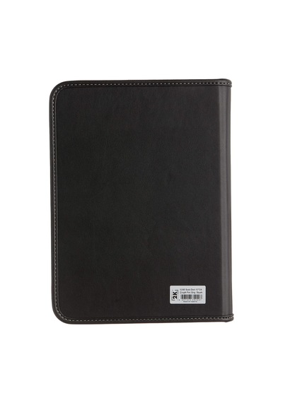 5240 Ajanda Tarihsiz Çizgili 17x24 Cm Ajanda/defter Fermuarlı Hesap Makineli Suni Deri Organize Siyah