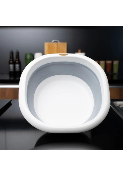 Orret Home Katlanabilir Silikon Badya,akordiyon Plastik Leğen,katlanabilir Leğen 31x31 Genel