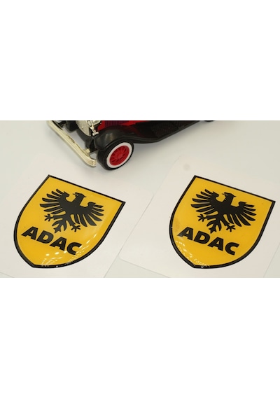 Adac Logo Damla Silikon Sticker 2 Li Set