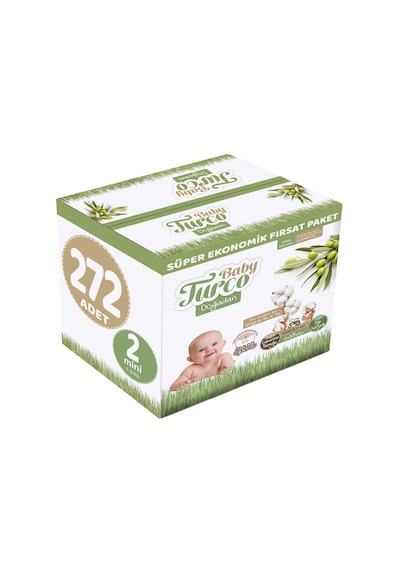 Baby Turco Doğadan Bebek Bezi 2 Numara Mini Süper Ekonomik 272 Adet