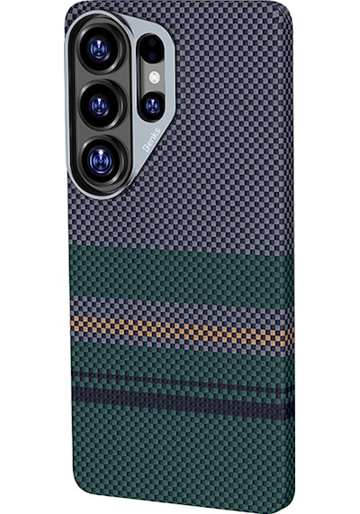 Galaxy Uyumlu S26 Ultra Uyumlu Kılıf M-safe Özellikli Karbon Fiber Benks Aurora Armorair Kevlar Kapak Yeşil Yeşil