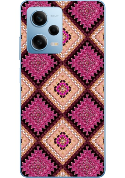 Redmi Note 12 Pro 5g Uyumlu Pembe Yavrusu Motifleri Baskılı Silikon Kılıf Renkli