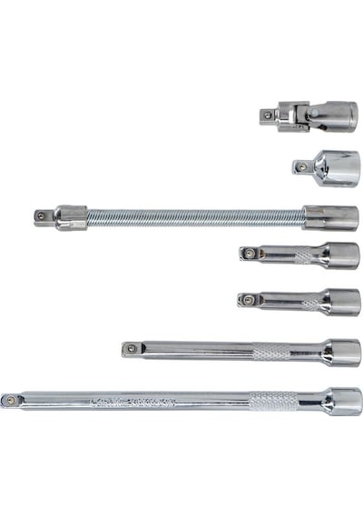 6497 1/4" Lokma Uzatma Arakol Adaptör Seti 7 Parça