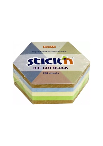 Hopax Stickn Yapışkan Notblok 61x67 Kraft Altıgen 250 Yp 21828