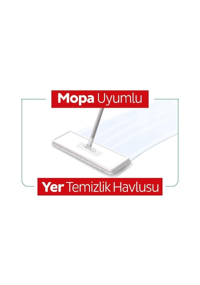 Teleskopik Yer Mopu Mor +yüzey 48'li Temizlik Bezi Hediyeli