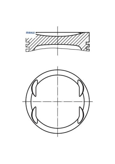 Piston Segman 73,40mm Std. Astra G/h-corsa C/d 1.4 Z14xep 04-