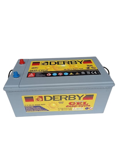 Derby 12 V 200 Ah Jel Akü Deep Cycle