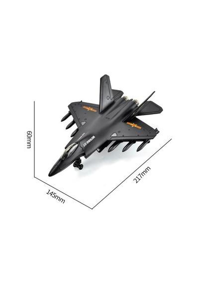 22 Cm Çelik Gövdeli J-31 Gyrfalcon Avcı Jeti - Aydınlatmalı Müzikli, Geri Çekmeli Askeri Hava Aracı Replika Maketi