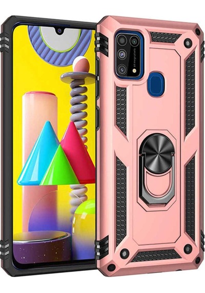 Galaxy M31 Kılıf Zore Vega Kapak Rose Gold