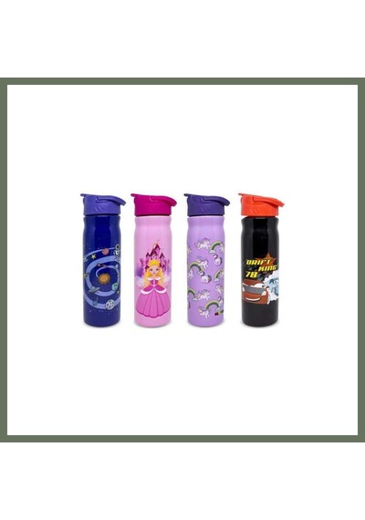 Bezos 500ml Baskılı Matara 1 Adet Bezos1 Çok Renkli