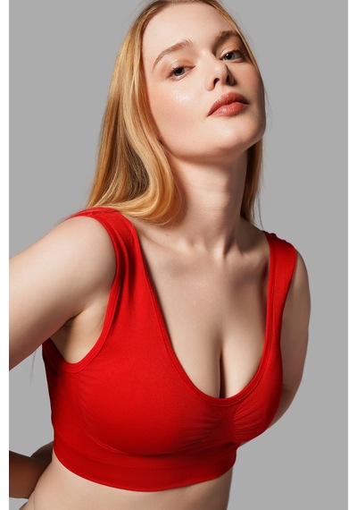 Toparlayıcı Balensiz Pedli Büstiyer 5040 Kırmızı