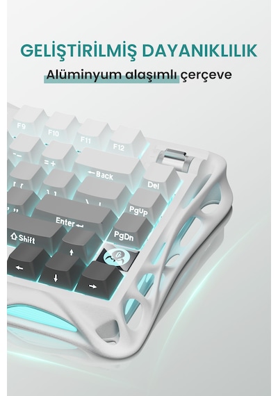 Gravastar Mercury K1 RGB Kablosuz Mekanik Oyuncu Q Klavye