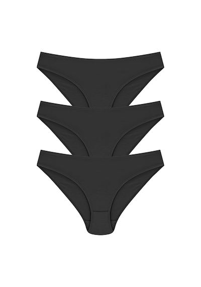 Papatya 6 Adet Siyah Renk Bikini Külot Siyah