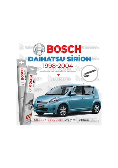 Daihatsu Sirion Muz Silecek Takımı 1998-2004 Bosch Aeroeco