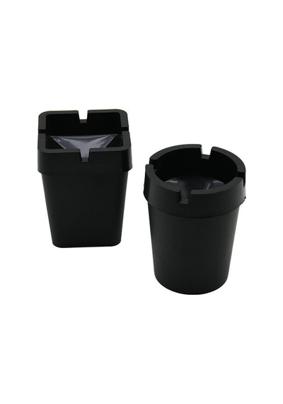 Mmc Plastik Pihome Pi-411 Siyah Plastik Kokusuz Küllük - Yuvarlak Ve Kare Mix- 60'li Paket