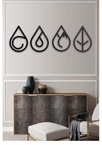 4 Element - Metal Dekor Set