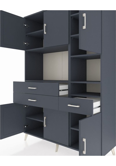 Hyperion Dolap 10 Raflı 3 Çekmeceli 6 Kapaklı 132x44x195 Antrasit-antrasit/antrasit Antrasıt/antrasıt - Antrasıt Hyperion Dolap 10 Raflı 3 Çekmeceli 6 Kapaklı 132x44x195 Antrasit-antrasit/antrasit Antrasıt/antrasıt - Antrasıt