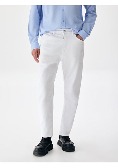 Ltb Aıden Ağı Düşük Rahat Kesim Jean Pantolon 010095163914885 54671 010095163914885_54671 Beyaz