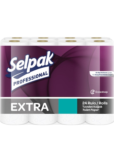 Selpak Professional Extra Tuvalet Kağıdı 24'lü Çok Renkli