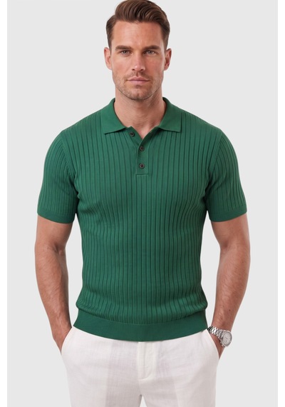 Rizzup Erkek Regular Fit Rahat Kesim Düğmeli Yeşil Polo Yaka Triko Tişört Yumuşak Likralı 2608210 Rizzup Erkek Regular Fit Rahat Kesim Düğmeli Yeşil Polo Yaka Triko Tişört Yumuşak Likralı 2608210