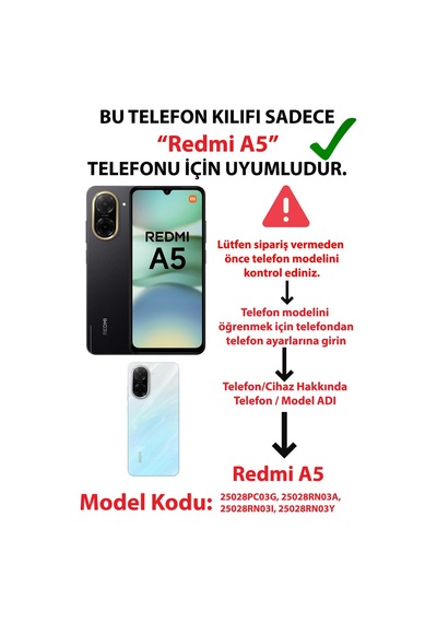 Redmi A5 Uyumlu Pembe Ve Bordo Çiçek Desenli Baskılı Silikon Kılıf